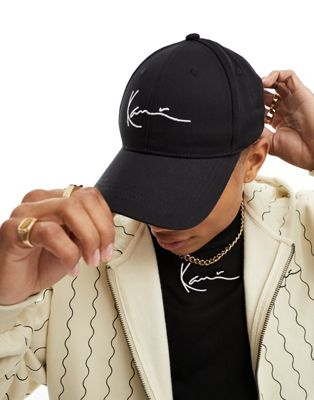 Karl Kani signature baseball cap in black - ASOS Price Checker