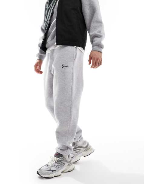 Karl Kani co-ord essentials relaxed fit cuffed joggers in ash grey - view 1