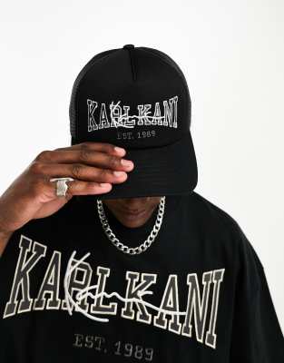 Classic 6-panel cap | HkgolferShops | cap Karl Kani in trucker signature black college