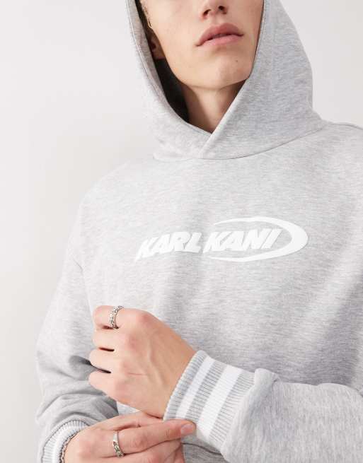 Karl Kani - Ellipse - Hoodie met logo in grijs, 3 van 4