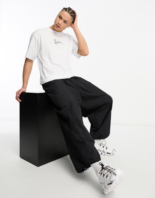 Karl Kani – Essential – Vit t-shirt med liten signatur, 3 av 4