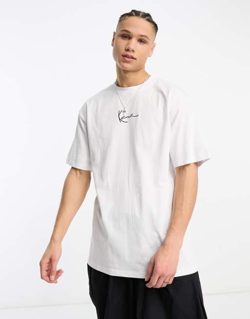 Karl Kani – Essential – Vit t-shirt med liten signatur, 4 av 4