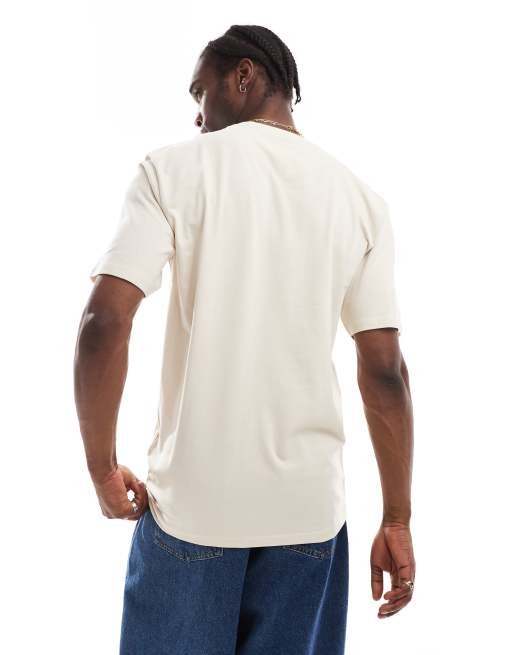 Karl Kani essentials signature logo t-shirt in light beige, 2 of 4