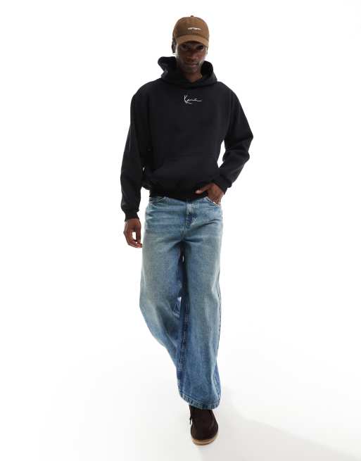 Karl Kani - Essentials - Sweat à capuche avec logo signature - Noir, 4 de 4