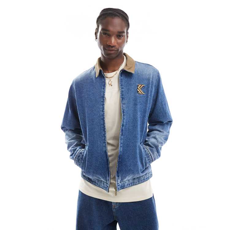 Karl Kani – Gewaschene Jeansjacke in Blau ASOS