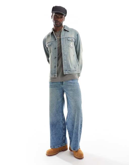 Karl Kani Giacca di jeans imbottita color blu