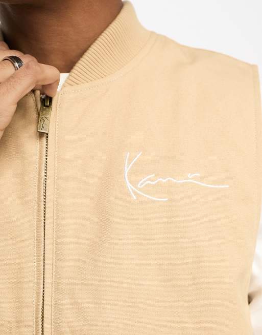 Karl Kani - Gilet beige in coordinato, 3 di 4