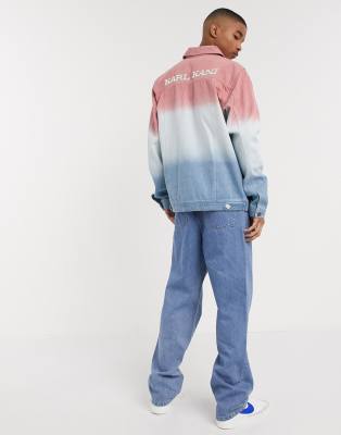 gradient denim jacket