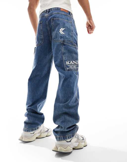 Karl Kani Jeans ampi retro lavaggio vintage