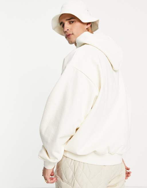 Karl signature oversize hoodie of white | ASOS