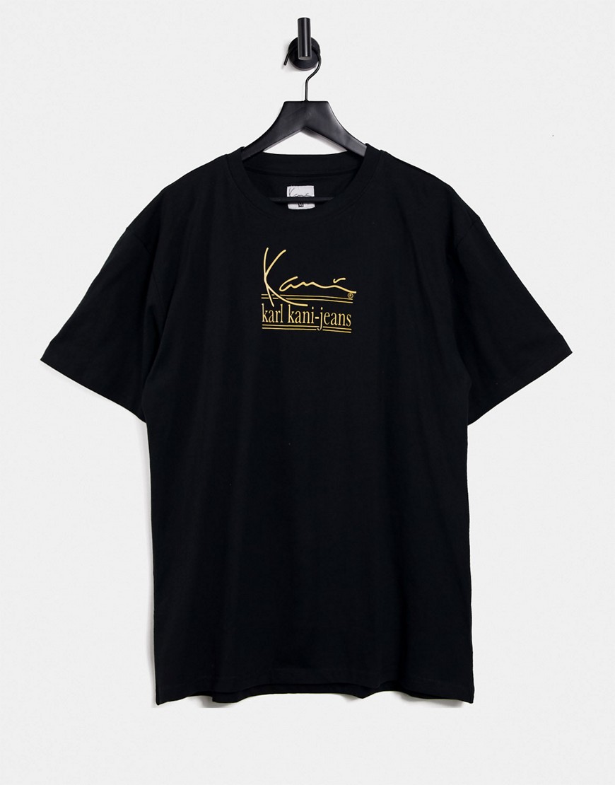 Karl Kani jeans signature t-shirt in black