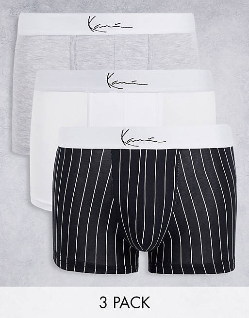 Karl Kani mini signature 3 pack boxers in multi | ASOS