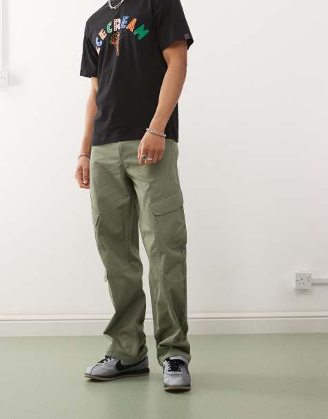 Karl Kani – OG – Cargohose in Khaki mit schrägen Taschen - view 1