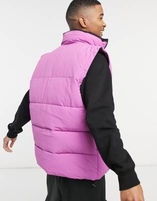 doudoune sans manche violette
