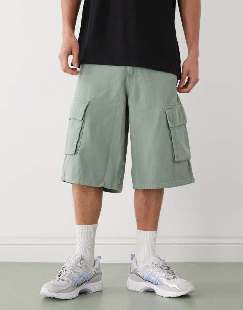 Karl Kani – OG – Ljusgröna, baggy cargoshorts - view 1