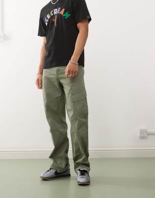 Karl Kani - OG - Pantalon cargo avec poches en biais - Kaki-Vert