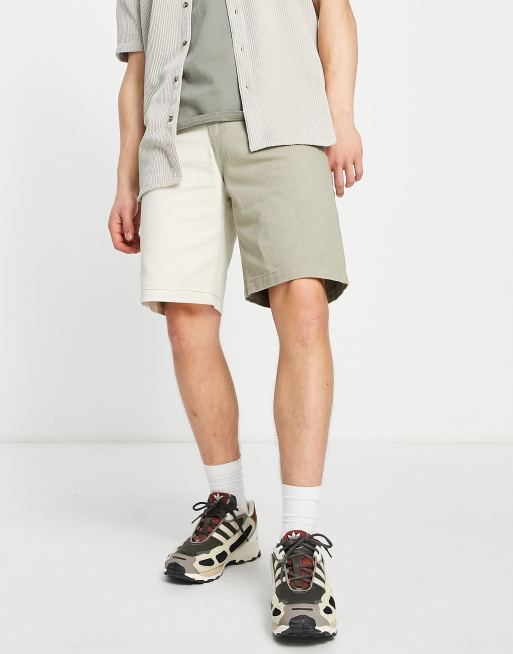Karl Kani - OG - Shorts met kleurvlakken in zand en kaki