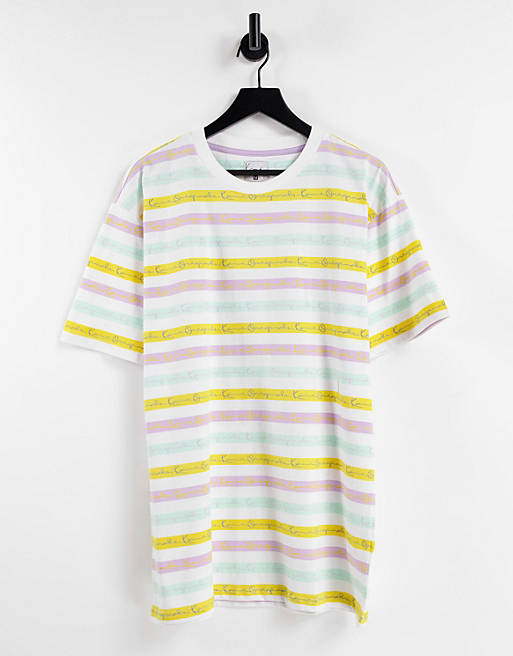 Karl Kani originals stripe t-shirt in mutli