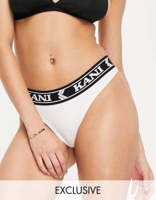 Karl Kani - Perizoma con fettuccia con logo in coordinato