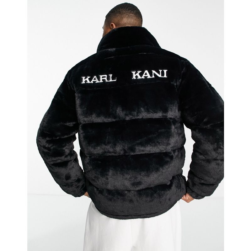 Giacche e cappotti Uomo Karl Kani - Piumino in pelliccia sintetica nera