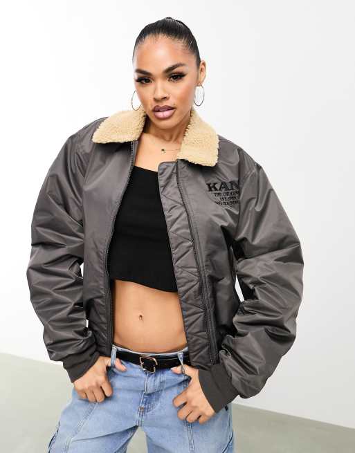 Aviator bomber outlet jacket