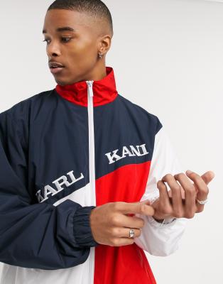 Karl Kani Retro Block track jacket in navy | ASOS