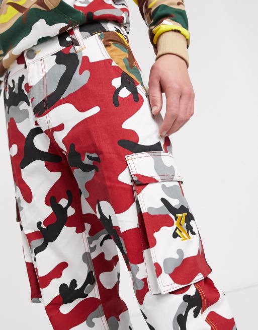 Mens red camo on sale pants