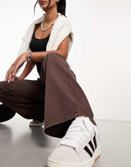 Karl Kani – Retro-Cargohose in verwaschenem Braun mit weitem Bein, 4 von 4