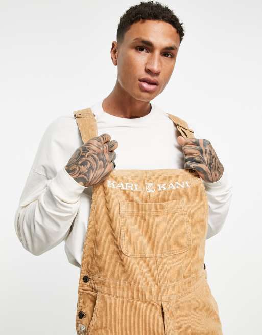 Karl Kani retro cord overalls in sand