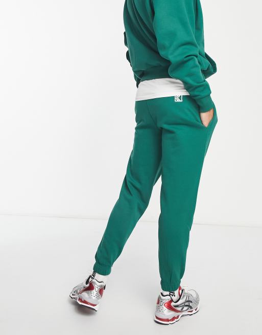 Karl Kani retro patch trackies in green, 2 of 4