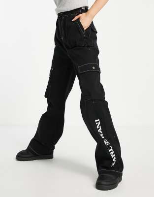 Karl kani retro relaxed cargo pants with contrast logoblack  modesens