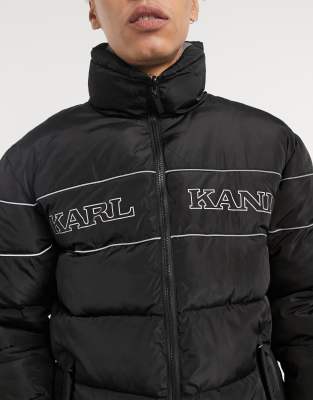 karl kani retro reversible puffer jacket