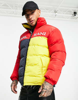 karl kani retro reversible puffer jacket