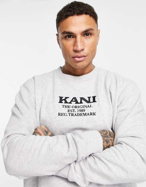 Karl Kani retro washed sweatshirt in grey | ASOS