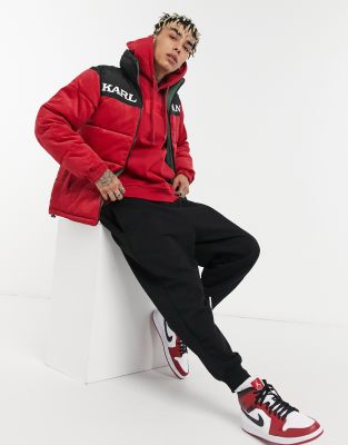 karl kani reversible puffer jacket