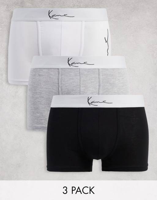 Karl Kani - Set van 3 boxershorts met signatuur-logo in multi
