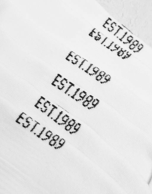 Karl Kani - Set van 3 paar sokken met signature in wit, 4 van 4