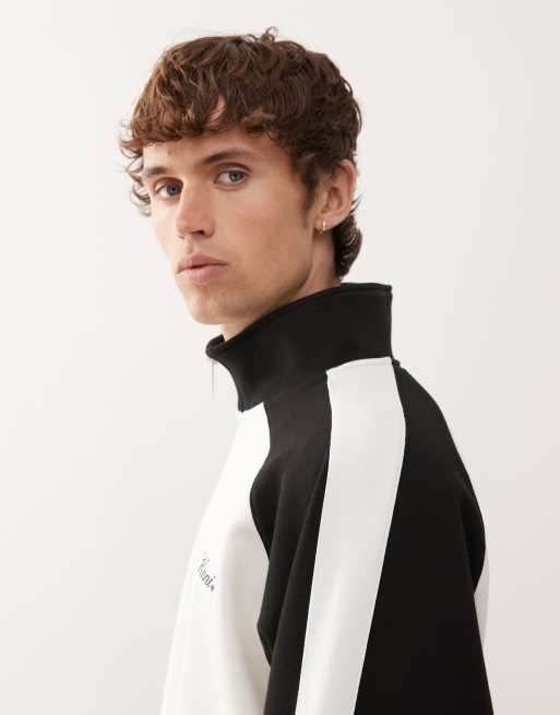 Karl Kani sidestripe track jacket in white and black (part of a set), 5 of 5
