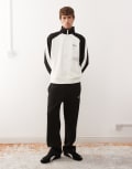 [Karl Kani] Karl Kani sidestripe trackies in black and white (Part of a set)-Multi W30 MULTI