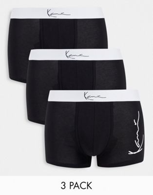 Karl Kani signature 3 pack boxers in black