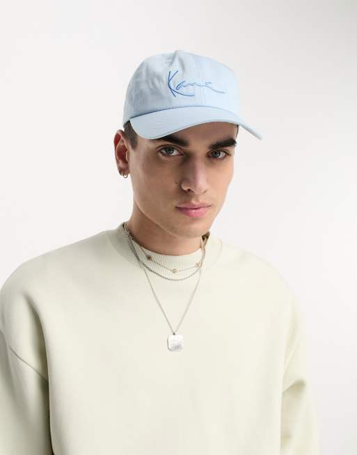 Karl Kani signature baseball cap in blue | ASOS