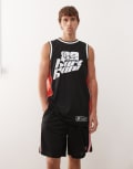 [Karl Kani] Karl Kani signature basketball shorts in black W30 BLACK