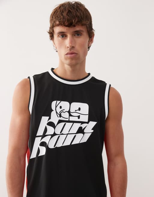 Karl Kani ‑ Signature ‑ Basketballtrikot in Schwarz, 5 von 5