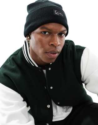Karl Kani signature beanie in black - ASOS Price Checker