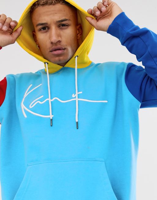 Karl Kani Signature Block hoodie with embroidered logo and