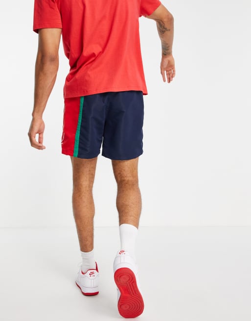 Karl Kani signature block shorts in navy multi, 2 of 4