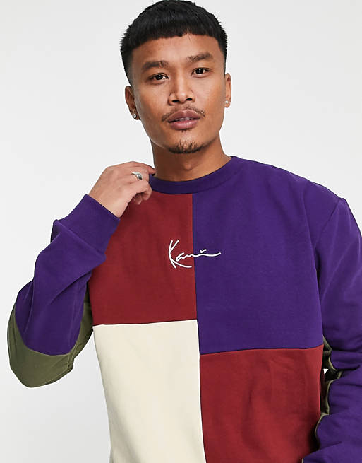 Karl Kani signature block sweatshirt in multi
