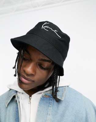 Karl Kani signature bucket hat in black