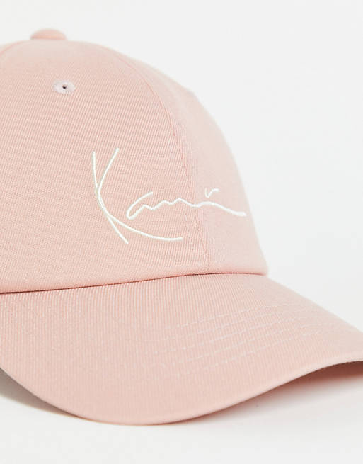 Men Caps & Hats/Karl Kani signature cap in rose 