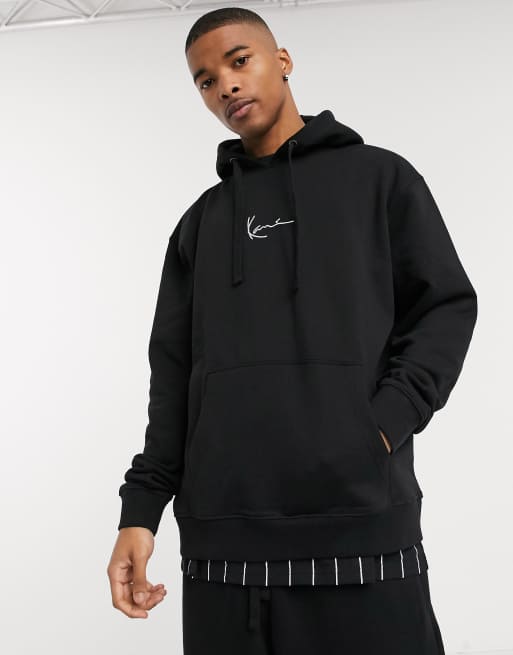 Karl kani signature hoodie black new arrivals